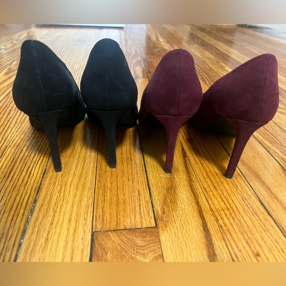 Zara Suede Pumps - Burgundy - Picture 10 of 10